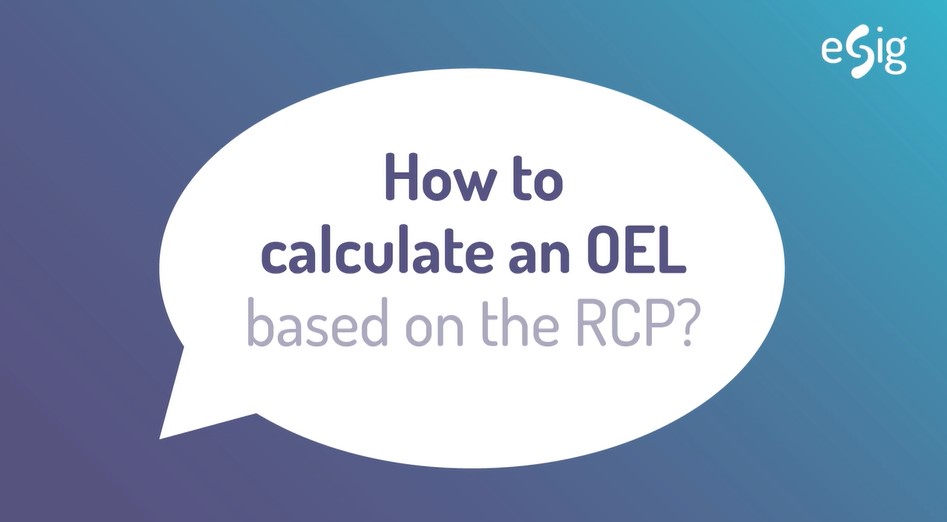 Reciprocal Calculation Procedure (RCP) part 2: How to calculate an OEL based on RCP method
