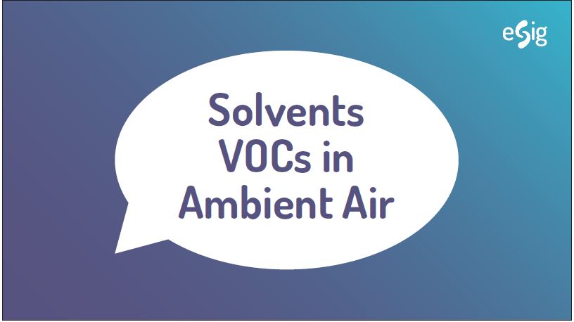 Solvents and air quality